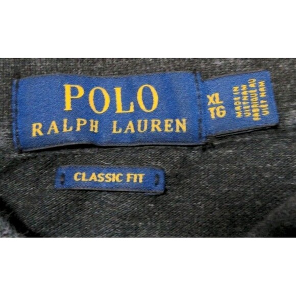 Polo Ralph Lauren Men's Shirt Dark Gray Silver Pony Classic Fit Preppy Size XL - Picture 5 of 7